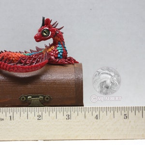 Dragon Box Keepsake Keeper Handmade Fantasy Animal image 2