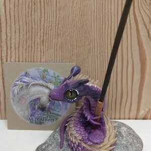 Dragon Figurine Incense Holder One of a Kind Sculpture image 2