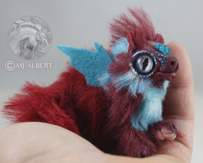 Batwing Dragon Hatchling Companion Poseable Dragon Hatchling Doll Toy Dragon zdjęcie 2