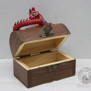 Dragon Box Keepsake Keeper Handmade Fantasy Animal image 4