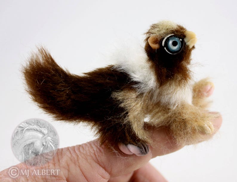 Companion Poseable Gryphon Hatchling Art Doll image 4