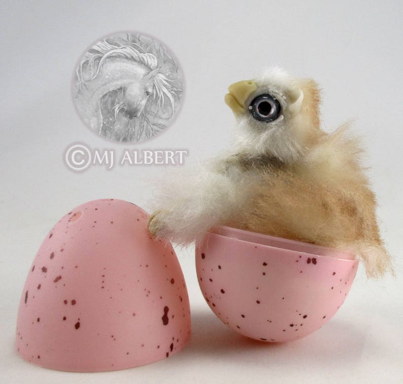 Companion Poseable Gryphon Hatchling Art Doll image 6