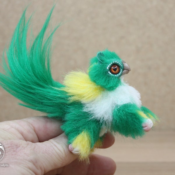 Poseable Baby Parrot Gryphon Griffon Hatchling Art Doll Hatchling Baby Egg