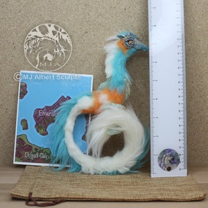 Dragon Unicorn Seahorse Companion Art Doll Poseable Soft Handmade Creature Fantasy Animal image 4