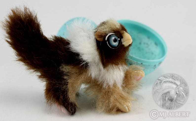 Companion Poseable Gryphon Hatchling Art Doll image 3