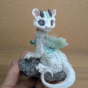 Cat Dragon OOAK Figurine Handmade Fantasy Animal
