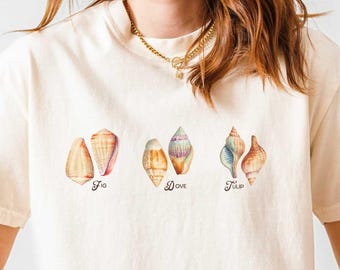 Subtle FDT Anti Trump Shell Collecting Tee Comfort Color® Seashell Protest Shirt Ocean Lover Gift for Beachcomber Collector Feminist Leftist