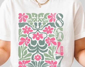 Subtle Political Comfort Colors Tee, Retro Boho 8647 Anti Trump FDT Matisse Inspired Shirt, Gift For Her Democrat Activist Feminist Rage