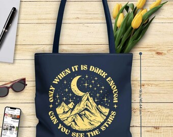 Post Election Subtle Feminism Tote Bag Only When It is Dark Enough Can You See the Stars Kamala Harris Democrat Feminist Eco Friendly Gift