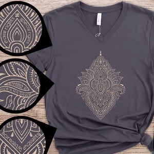 Subtle Feminist Equality Mandala Tee, Comfort Colors Mandala Tattoo Inspired Equal Rights Shirt,  Activist Pro Choice Leftist Feminism Gift