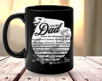 Father's Day Gift: Cycling Mug for Dad with Vintage Fonts