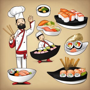 Japanese sushi, Sushi rolls , Nigiri sushi, Sashimi, Maki rolls, Sushi combo, Vegan sushi, Gluten-free sushi, Sushi platter,Sushi bar image 6