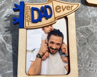 Gifts for Dad Personalized Picture Frame, Custom Photo Car Visor Clip, Fathers Day Visor Clip, Sun Visor Picture, Drive Safe Gift, Papa Gift