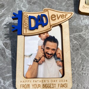Gifts for Dad Personalized Picture Frame, Custom Photo Car Visor Clip, Fathers Day Visor Clip, Sun Visor Picture, Drive Safe Gift, Papa Gift
