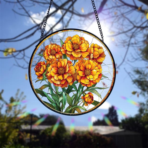 Personalized Grandma's Garden Suncatcher, Birth Month