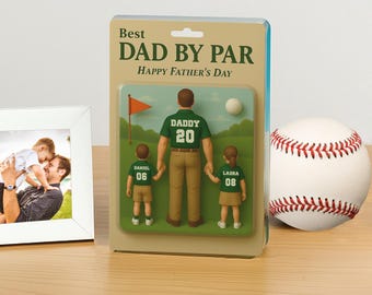 Personalisierte Golf Dad Acryl Plakette, Vatertagsgeschenk