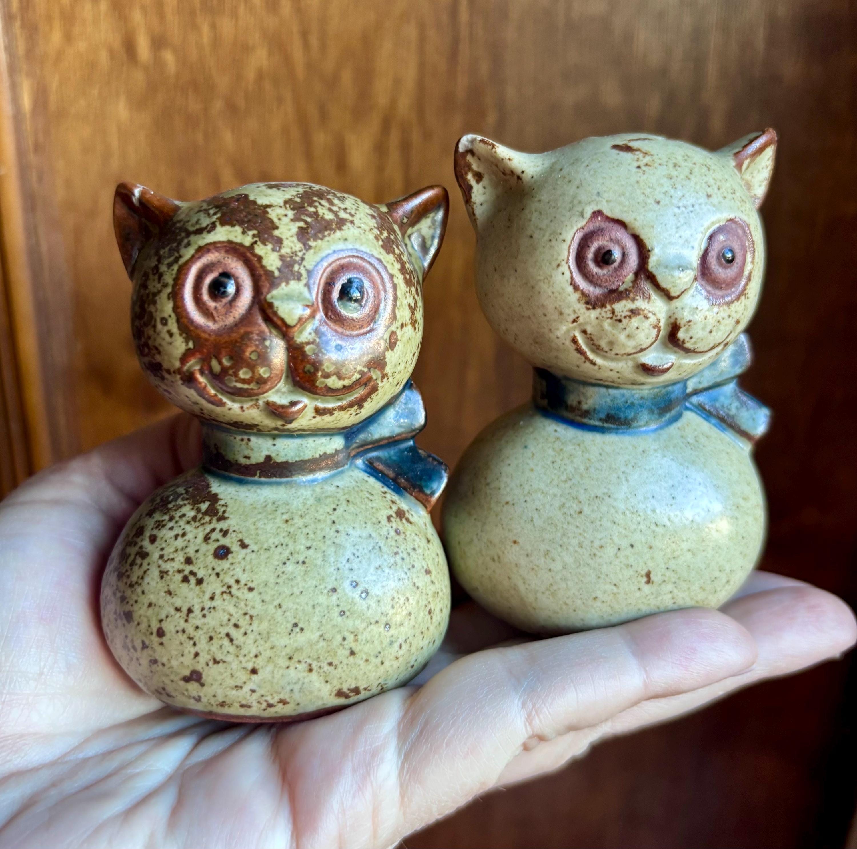 Vintage Salt and Pepper Shakers Cats - Etsy