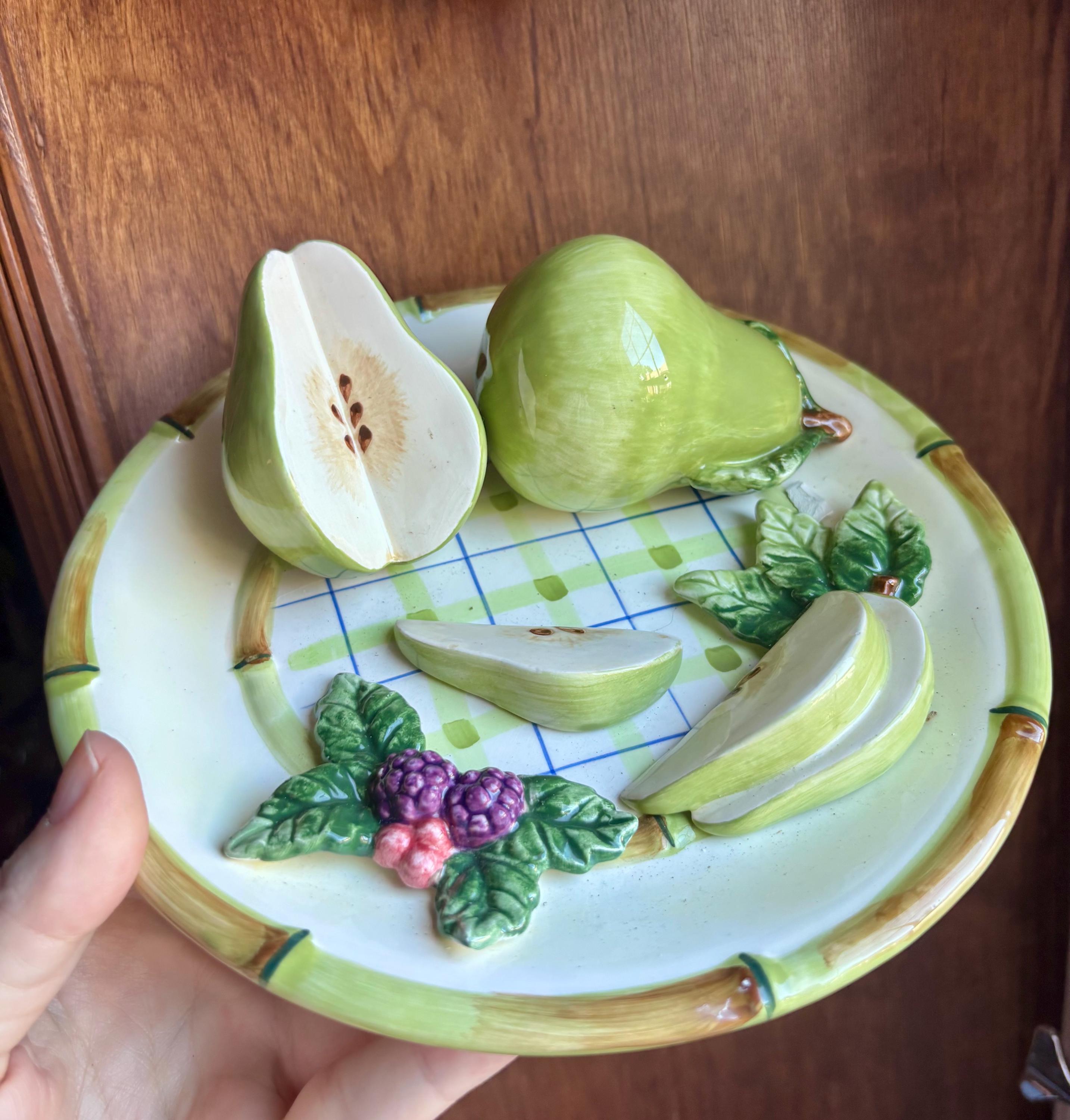 Green Plates to Wall Hang - Etsy