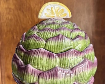 Fitz & Floyd Artichoke Bowl With Lemon Top