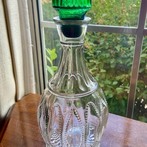 Avon Decanter with Emerald Green Stopper