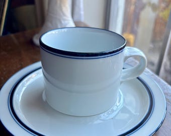 Vintage Dansk Concerto Allegro Blue Cup and Saucer
