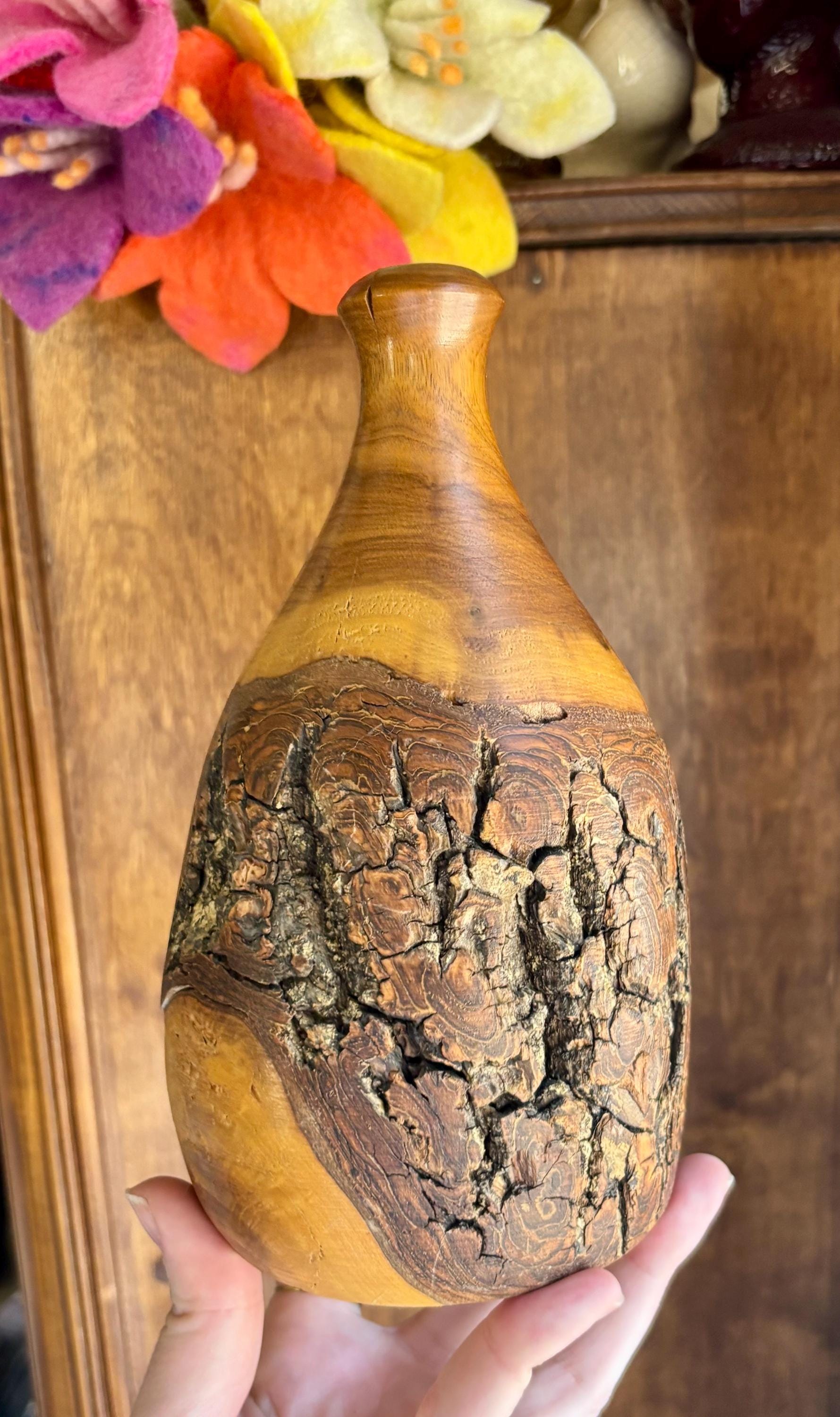 B246s 萬古焼 菊透し掛花入 骨董品 B246s 萬古焼 菊透し掛花入 骨董品 Vintage Burl Vase - Etsy