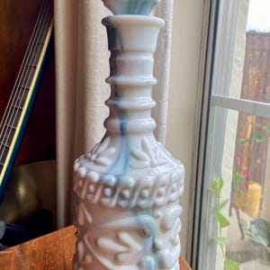 Slag Glass Vintage Jim Beam Bottle