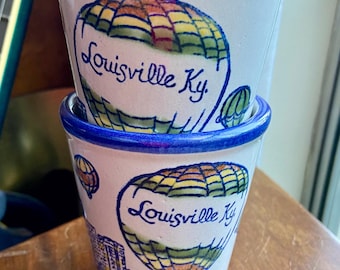 Pair of Louisville Stoneware 1984 Julep Cups