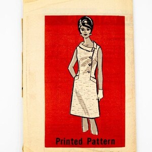 Printed Pattern Sewing Pattern 9389, Vintage Pattern, Misses&#39; Dress, Size 16, UNCUT, Year 1950s