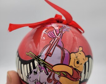Vintage Ornament Christmas Decoration, &quot;Unbreakable&quot; Winnie the Pooh, Piglet, Tigger Ornament, Collectible Disney Ball New Year Year 1990s&#39;