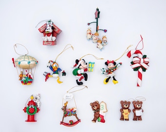 Vintage Christmas Tree Decorations, Mimi Christmas Ornaments Disney New Year Toys, Year 1990s&#39;