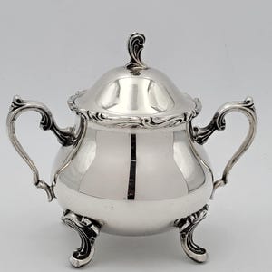 Vintage Mid-Century Tea Set, Silver plated Teapot for Tea, Teapot for Coffee, Sugar Bowl, 1950s'