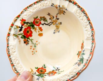 Vintage Myott Staffordshire Dinner Plate, Pattern FH2909, Grapes