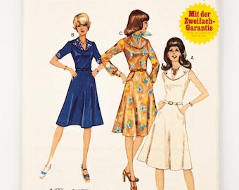 Burda Sewing Pattern 2 0729, Misses&#39; Dress, Vintage Pattern, Size 12-14 (EU 38-40) UNCUT, Year 1976