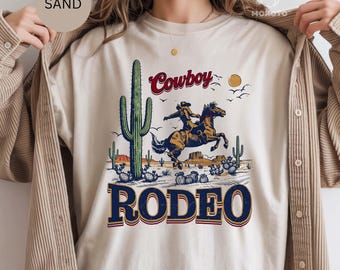 Cowboy Rodeo, Western Desert Graphic