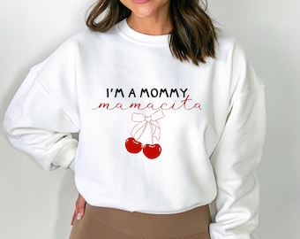 Funny Cherry Mom Tee: "I'm a Mommy Mamacita" Trendy Shirt