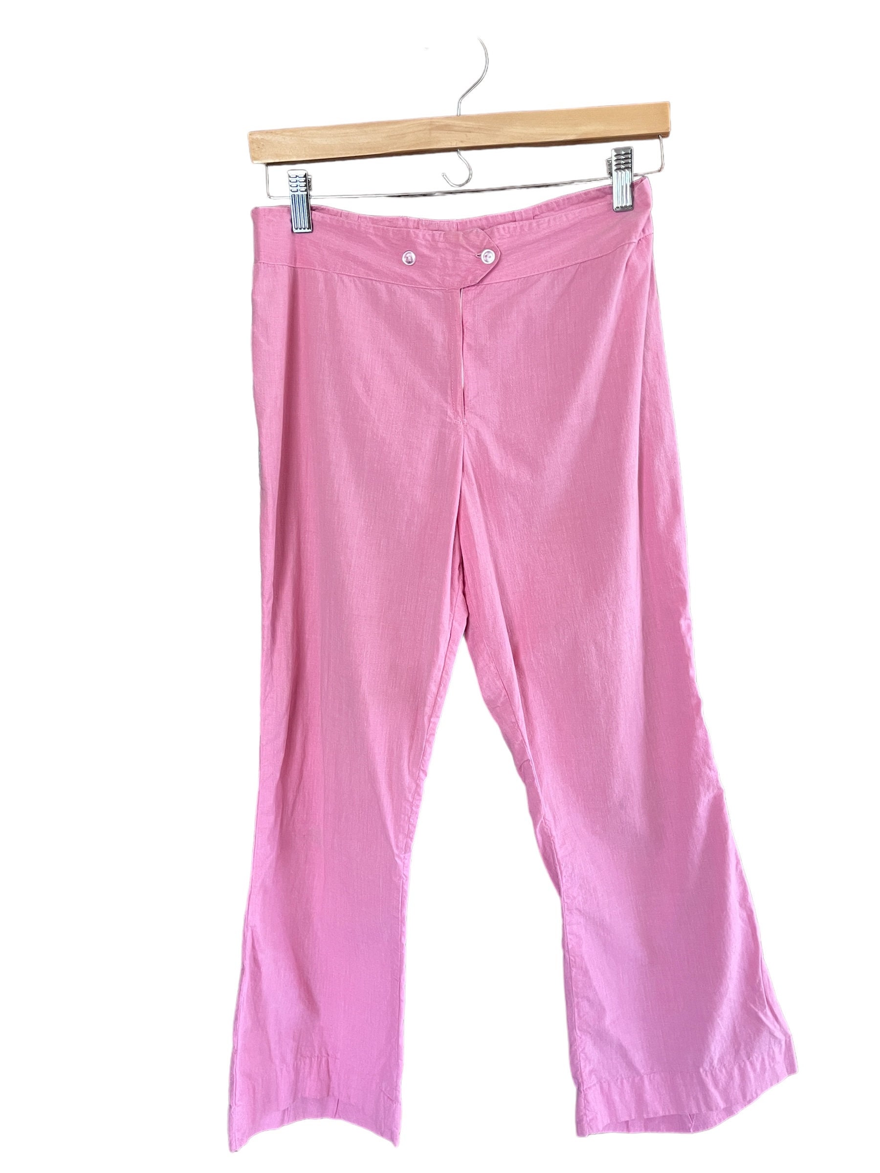 パンツ 70s vintage color flare pants pink Unique Vintage 1970s Pink & Glitter Stars Flare Pants