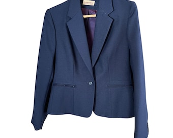 Blazer azul marino vintage de invierno Jack Winter, talla S/M, nuevo en stock, 1980