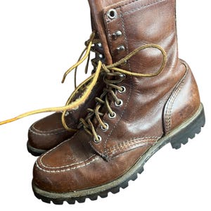 Vintage des années 60, 70, Red Wing Irish Setter Sport Boot Moc Toe Vibram Soles femmes 7-7,5