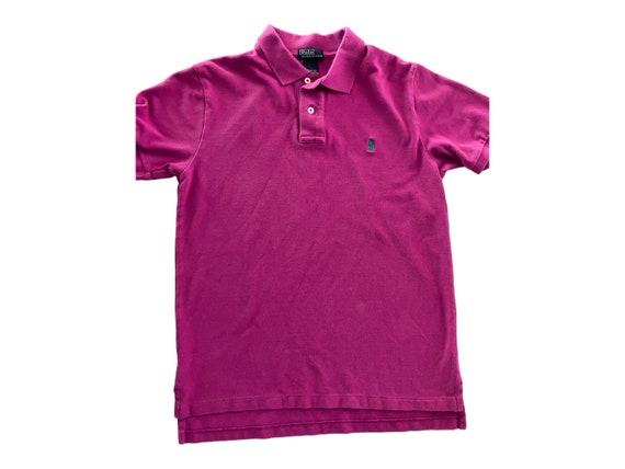 Vintage 90s Purple Pink Polo Shirt Polo Ralph Lauren 1990s Classic