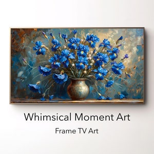 Samsung Frame TV Art: Blumenstrauß aus Iris, Frühlingsdekor, bunte Blumen digitaler Download Kunst, Frühlingskunst, Blumen, Muttertagskunst