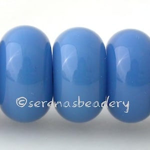Lampwork Spacer Glass Beads 5 EGYPTIAN BLUE Glossy & Matte Handmade Donut Rondelle - sra, cobalt glass bead, navy lampwork bead, blue bead