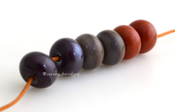 Amber Trio Lampwork Bead Set