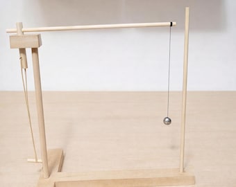 Wooden Flying Pendulum | Handmade Physics Desk Toy | Balancing Pendulum