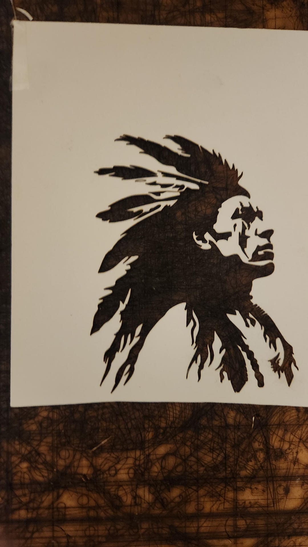 Native American Paint or Spray Stencil in Heavy Card Stock, Reusable. 12" X 14" - Etsy