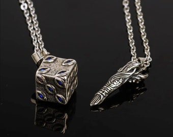 Jujutsu Kaisen Necklace Sukuna Finger Dice Necklace Itadori Yuji Gojo Geto JJK Anime Best Friends Couples Gift