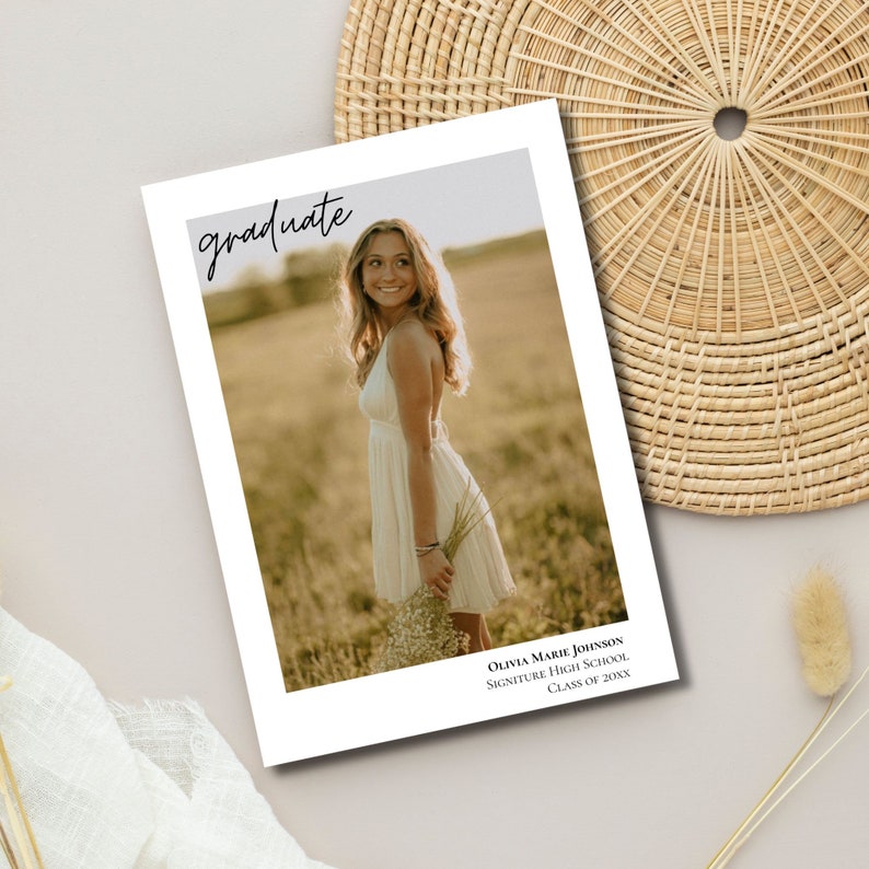 Graduation Invitation Template, Senior Graduate Announcement Template ...