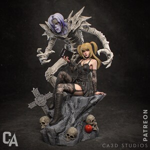 DIY Gothic Idol & Death God KIT Modell - Unbemalte 3D Gedruckte Anime Duo Figur KIT Modell Set