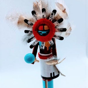 Kachina Doll, Spirit Doll, Native American, Miniature Kachina, Wooden Indian Dolls, Hopi,Sun Kachina