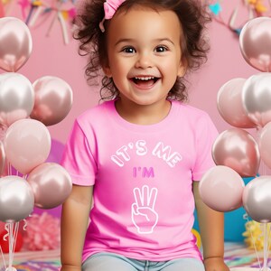 3rd Birthday Shirt PERSONALIZED Girl Third Birthday Shirt  Girl 3rd Birthday Shirt with Three Fingers T-Shirt Girl  Birthday Gift, Im three